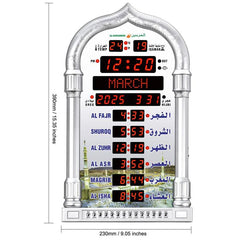 LCD Display Muslim AZAN Clock Prayer Church Alarm Clock, EU Plug