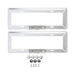 2 PCS Simple and Beautiful Car License Plate Frame Holder Universal License Plate Holder Car Accessories, License Plate Frame Holder