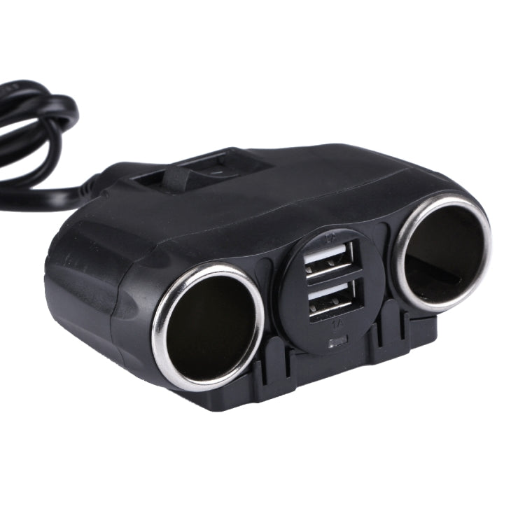 Olesson 2.1A / 1A Dual-USB Ports Car Cigarette Lighter Socket Car Charger, 1630