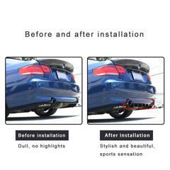 Universal Car Rear Bumper Lip Diffuser 7 Shark Fin Style Black ABS, Size: 85.3 x 79.8 x 13.4cm, 85.0x18.0x5.0cm Black