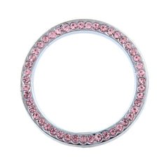 Universal Car Aluminum Steering Wheel Decoration Ring with Diamond For Start Stop Engine System, Universial
