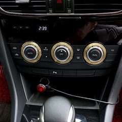 3 PCS Car Aluminum Air Conditioner Knob Case For ATENZA, For ATENZA(Gold), For ATENZA(Blue), For ATENZA(Red), For ATENZA(Silver)