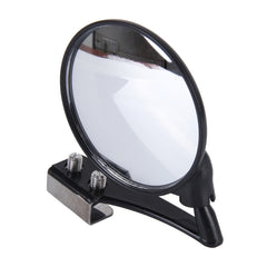 Vehicle Front Blind Area Wide-angle Adjustable Observation Mirror, Black Right Side, Silver Left Side