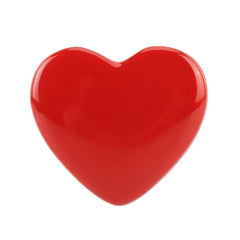 Heart Shape Car Metal Body Decorative Sticker, Heart Shape (Red), Heart Shape (Silver)