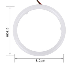 2 PCS 2.5inch 3W White Light + Yellow Light Car Angel Eyes Light, DC 12V Cable Length: 50cm, 2.5inch