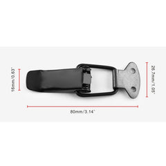 EA059 2 PCS Car Modification Accessories Universal Iron Bumper Safety Fixed Buckle, Size: 26.7 x 80mm, 26.7 x 80mm
