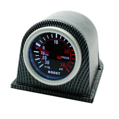 52mm 12V Universal Car Modified LED White Light Turbo Boost Gauge, White Light