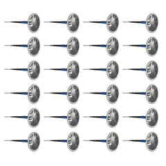 24 PCS 6mm Mushroom Nail-tyre Film Tyre Cold Patch Film Rubber Tire Repair Kit, 6mm