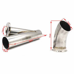 CNSPEED Stainless Steel Car Remote Control Electric Exhaust Valve Pipe Set, Size: 2.5 inch, Size: 2.5 inch