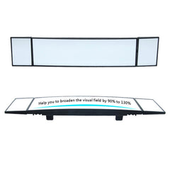 SHUNWEI Large Car Three-Fold Curve Surface Rear View Mirror Reverse Wide Angle Adjustable Angle Auxiliary Blind Area Retroreflector Reversing Wide-angle Lens, SD-2411