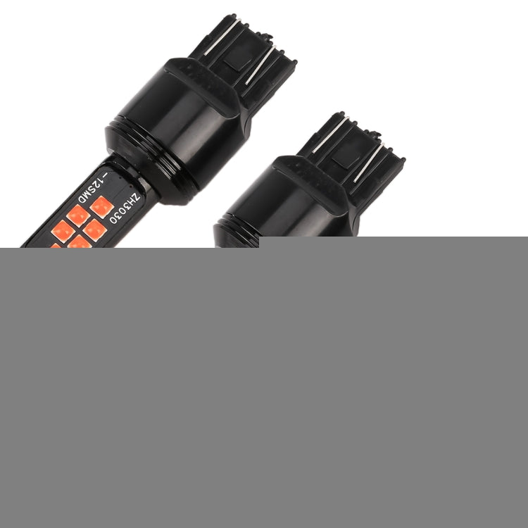 2 PCS 7443 DC9-16V / 3.5W Car Auto Brake Lights 12LEDs SMD-ZH3030 Lamps, with Constant Current, 7443