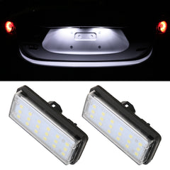 2 PCS DC12V / 1.5W/ 6000K / 100LM Car LED License Plate Light 18LEDs SMD-3528 Lamps for Lexus, For Lexus