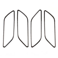 4 PCS Car Carbon Fiber Inner Armrest Decorative Frame for Audi A3, Inner Armrest
