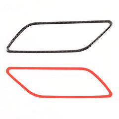 4 PCS Car Carbon Fiber Inner Armrest Decorative Frame for Audi A3, Inner Armrest