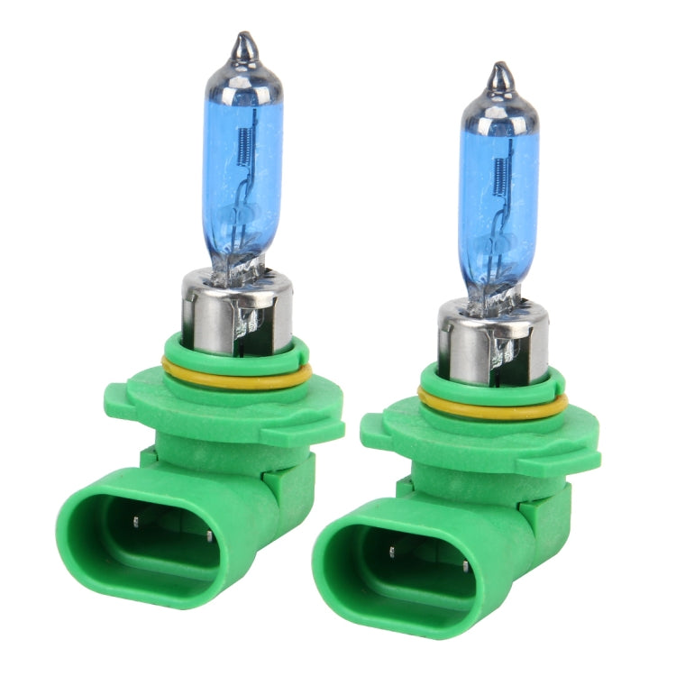 2 PCS 9005 Halogen Head Lamp 12V 100W 2400 LM 5000K Warm White Light, 9005