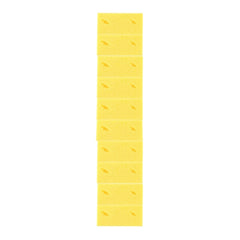 Car Care Wear-resistant Brown Soft Sponge Car Wash Cleaning Pad(Yellow), 5 PCS Wash Cleaning Pad(Yellow)