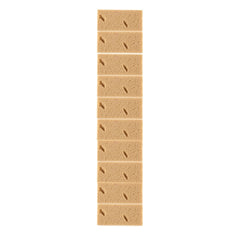 Car Care Wear-resistant Brown Soft Sponge Car Wash Cleaning Pad((Khaki), 5 PCS Wash Cleaning Pad((Khaki)