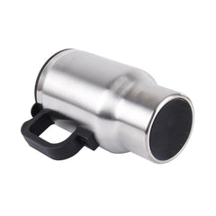 Stainless Steel Electric Smart Mug 12V Car Electric Kettle Heated Mug Car Coffee Cup With Charger Cigarette Lighter Heating Cup Kettle Vacuum Insulated Water Heater Mug, Smart Mug