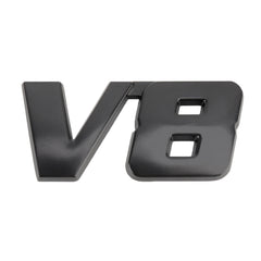 V8 Connect Shape Car Metal Body Decorative Sticker, Size : S, V8 Connect Shape, Size : S (Black)