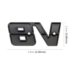V8 Connect Shape Car Metal Body Decorative Sticker, Size : S, V8 Connect Shape, Size : S (Black)