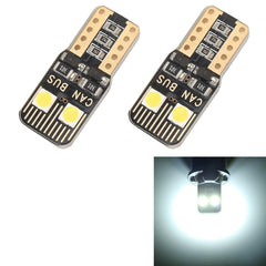 2 PCS T10 / W5W / 168 / 194 DC12V / 1.6W / 6000K / 130LM 4LEDs SMD-3030 Car Clearance Light, with Decoder, 4LEDs SMD-3030
