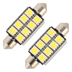 10 PCS 41mm DC12V / 2W / 7000K / 80LM 8LEDs SMD-5050 Car Reading Lamp, 41mm, 8LEDs SMD-5050