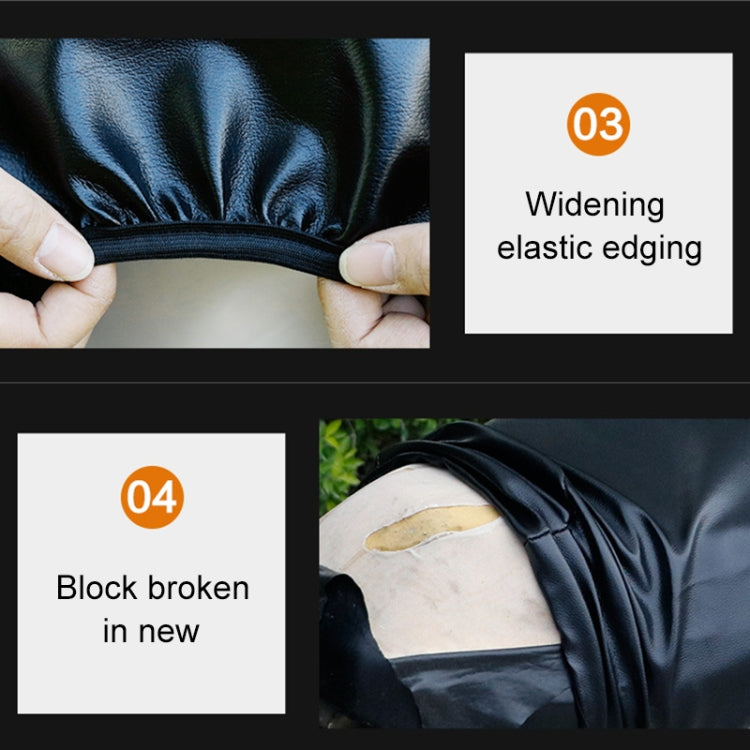 Waterproof Motorcycle Black Leather Seat Cover Prevent Bask In Seat Scooter Cushion Protect, Size: M, Length: 48-54cm; Width: 25-35cm, Length: 48-54cm; Width: 25-35cm