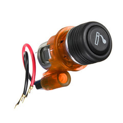 Car 10A 12V European Standard Cigarette Lighter Full Assembly with Light