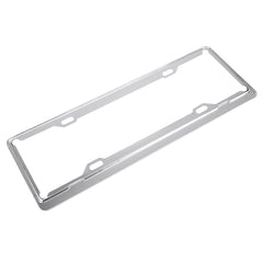 2 PCS Car License Plate Aerospace Aluminum Bracket Frame Holder Stand Mount(Silver), Aerospace Aluminum Bracket