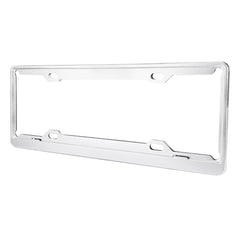 2 PCS Car License Plate Aerospace Aluminum Bracket Frame Holder Stand Mount(Silver), Aerospace Aluminum Bracket