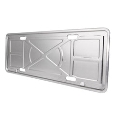 2 PCS Car License Plate Aluminium Alloy Bracket Frame Holder Stand Mount(Silver), Aluminium Alloy Bracket