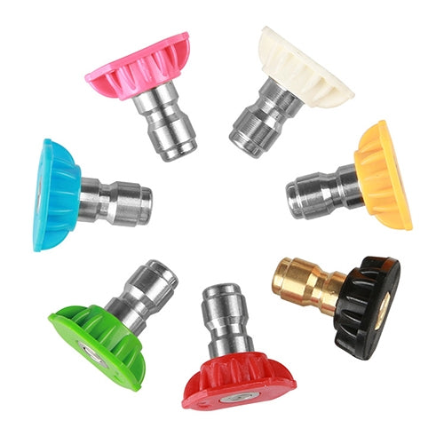 High Pressure Car Wash Gun Jet Nozzle Washer Accessories, Nozzle Angle: 0 Degree Big Hole, Pink, Nozzle Angle: 0 Degree Big Hole, Pink