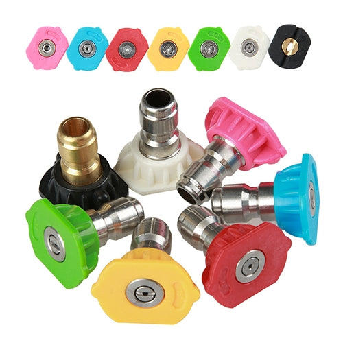 High Pressure Car Wash Gun Jet Nozzle Washer Accessories, Nozzle Angle: 0 Degree Big Hole, Pink, Nozzle Angle: 0 Degree Big Hole, Pink
