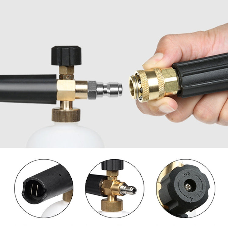 High Pressure Car Wash Foam Gun Soap Foamer Generator Water Sprayer Gun, 3/8 Quick-connect, 3/8 Quick-connect