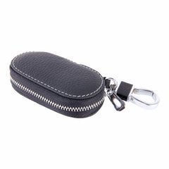 Universal Leather Crocodile Texture Waist Hanging Zipper Wallets Key Holder Bag (No Include Key)