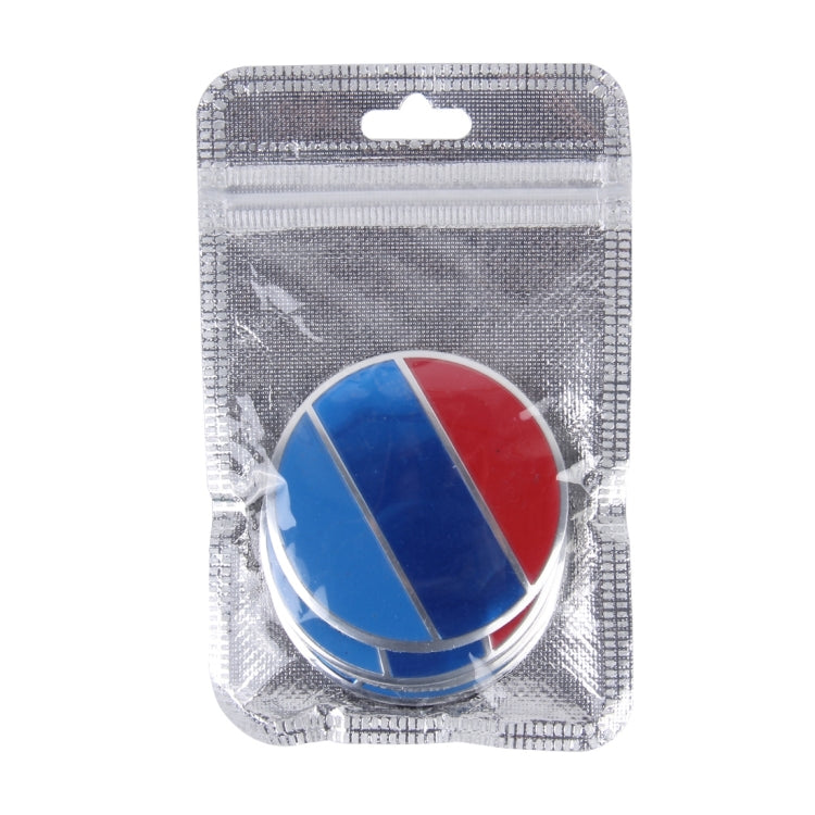 4 PCS National Flag Metal Car Sticker Wheel Hub Caps Centre Cover Decoration, National Flag