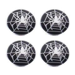 4 PCS Spider Metal Car Sticker Wheel Hub Caps Centre Cover Decoration, Spider