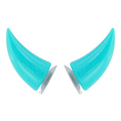 2 PCS Motorcycle Helmet Devil Decoration Motorbike Helmet Suction Cups Horns Decoration Headwear Sucker