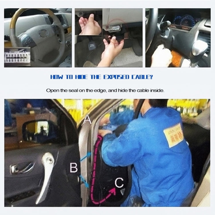 A200 OBD2 3.5 inch Vehicle-mounted Head Up Display Security System, Support Car Speed / Engine Revolving Speed Display / Water Temperature / Voltage, A200