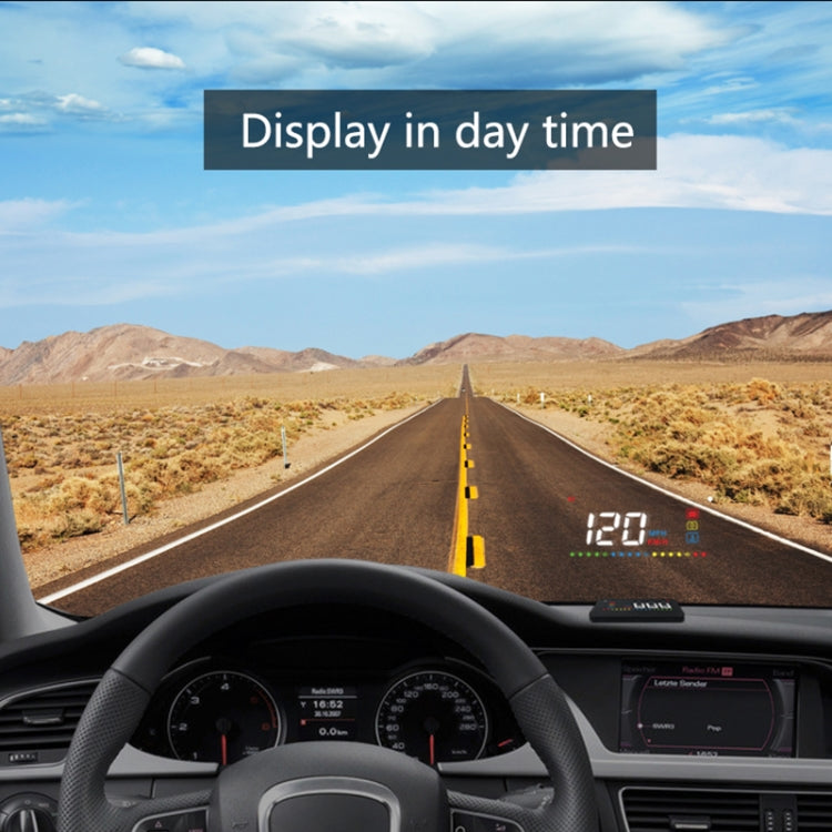A200 OBD2 3.5 inch Vehicle-mounted Head Up Display Security System, Support Car Speed / Engine Revolving Speed Display / Water Temperature / Voltage, A200