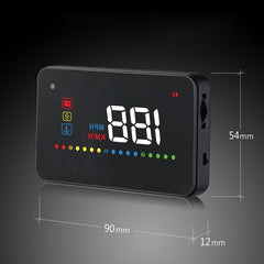 A200 OBD2 3.5 inch Vehicle-mounted Head Up Display Security System, Support Car Speed / Engine Revolving Speed Display / Water Temperature / Voltage, A200