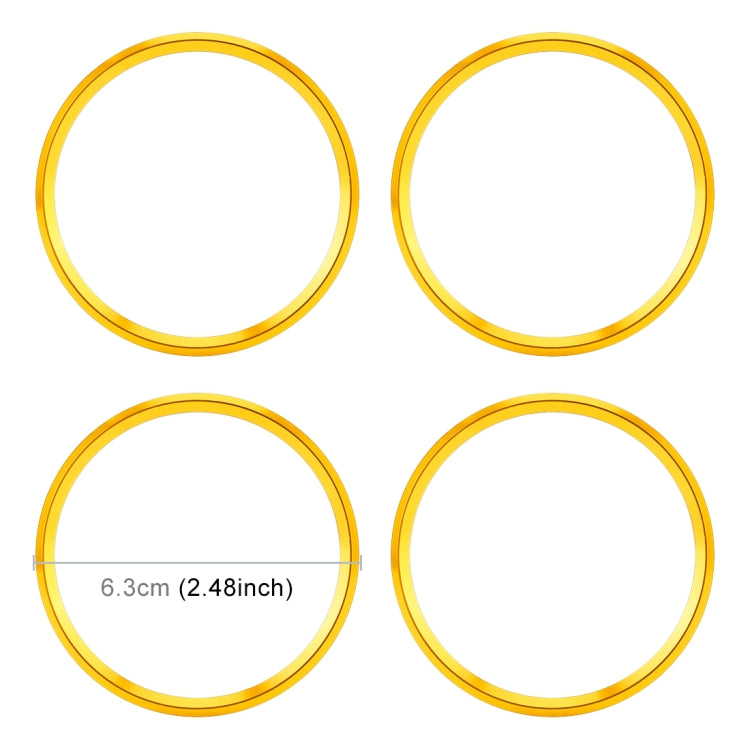 4 PCS Car Metal Wheel Hub Decoration Ring for BMW 5 Series 2018