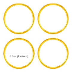 4 PCS Car Metal Wheel Hub Decoration Ring for BMW 5 Series 2018