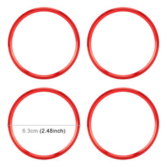 4 PCS Car Metal Wheel Hub Decoration Ring for BMW 5 Series 2018