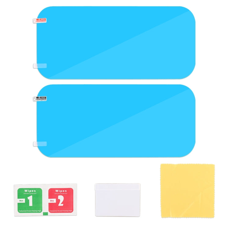 Truck PET Rearview Mirror Protective Window Clear Anti-fog Waterproof Rain Shield Film, Rain Shield Film