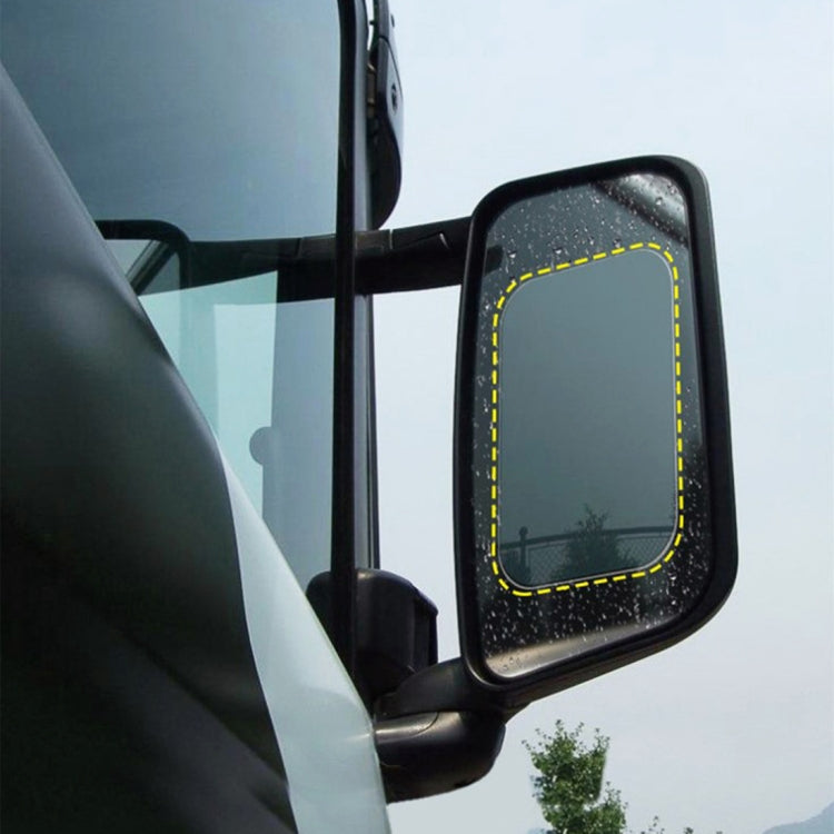 Truck PET Rearview Mirror Protective Window Clear Anti-fog Waterproof Rain Shield Film, Rain Shield Film