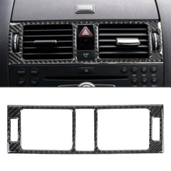 Car Dashboard Air Conditioning Frame Carbon Fiber Decorative Sticker for Mercedes-Benz W204 2007-2013, Dashboard Air Conditioning Frame