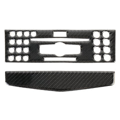 2 PCS Car CD Adjustment Frame Carbon Fiber Decorative Sticker for Mercedes-Benz W204 2007-2010, CD Adjustment Frame (A)