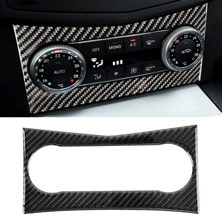 Car Air Conditioning Frame Carbon Fiber Decorative Sticker for Mercedes-Benz W204 2007-2010, Air Conditioning Frame