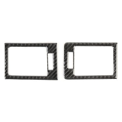 2 PCS Car Dashboard  Right and Left Air Outlet Frame Carbon Fiber Decorative Sticker for Mercedes-Benz W204 2007-2013, Dashboard Right and Left Air Outlet Frame